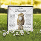 To My Daughter Love Knot Necklace This old Lion