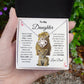 To My Daughter Love Knot Necklace This old Lion
