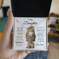 To My Daughter Love Knot Necklace This old Lion