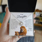 To My Daughter I Love Note Necklace I Father to Daughter