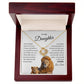 To My Daughter I Love Note Necklace I Father to Daughter