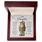 To My Daughter Love Knot Necklace This old Lion