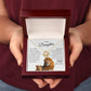 To My Daughter I Love Note Necklace I Father to Daughter