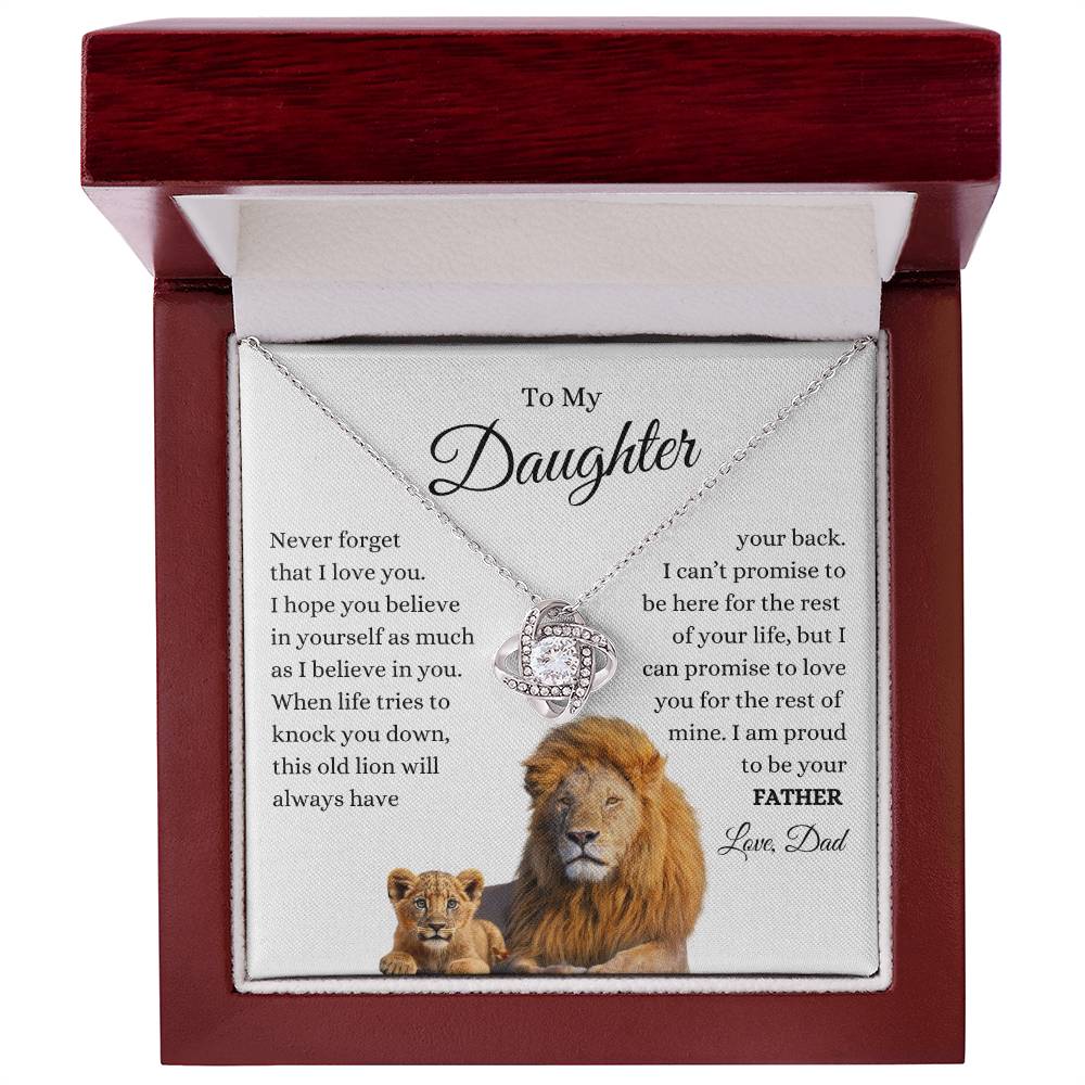 To My. Daughter Love Know Lion and Cub