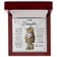 To My Daughter Love Knot Necklace This old Lion