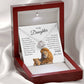 To My Daughter I Love Note Necklace I Father to Daughter