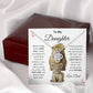 To My Daughter Love Knot Necklace This old Lion