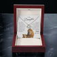 To My Daughter I Love Note Necklace I Father to Daughter