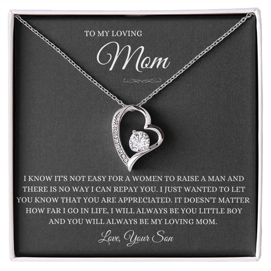 To Mom From Son Forever Love Necklace