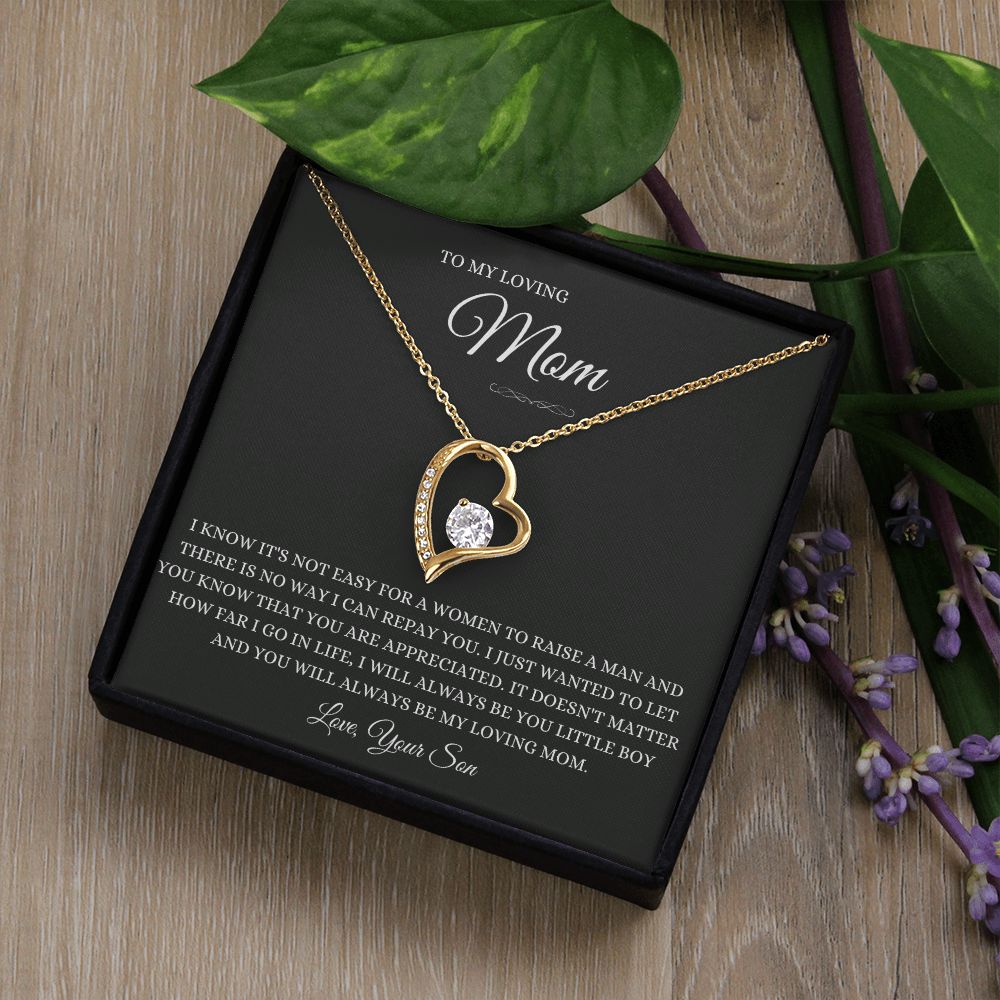 To Mom From Son Forever Love Necklace