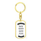 To The Graduate Dog Tag Swivel Key Chain