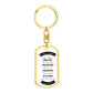 To My Daughter Graduate Swivel Key Chain