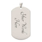 Congratulation Graduation Dog Tag Chain