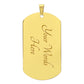 Congratulation Graduate Daughter Dog Tag Chain