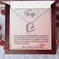 To My Wife Heart Forever Love Necklace