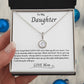 To My Daughter Eternal Hope Necklace