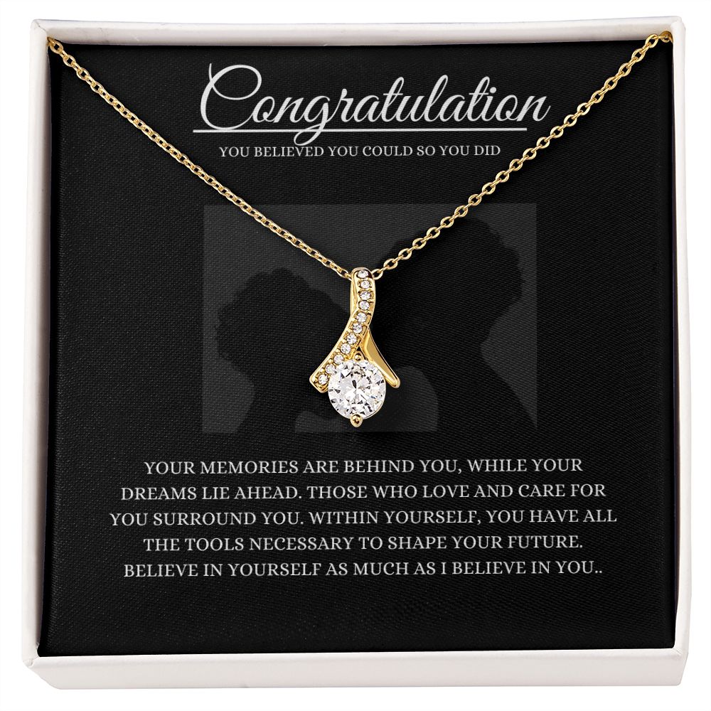 Congratulation Gift for Girl, Alluring Beauty Necklace, Class of 2023