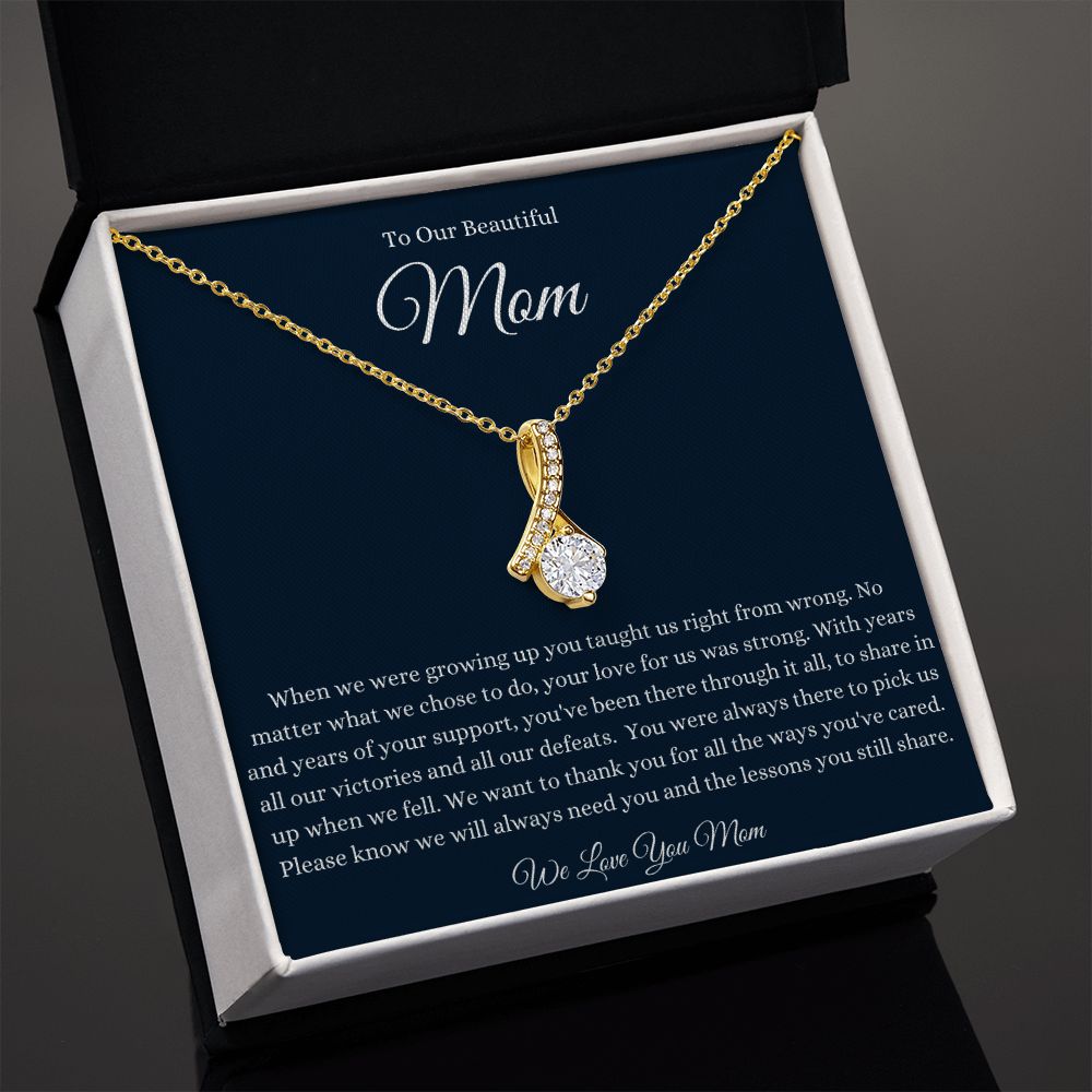 To Mom Alluring Beauty Necklace