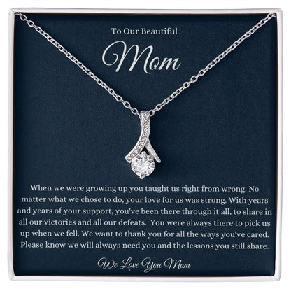 To Mom Alluring Beauty Necklace