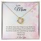 To Mom Love Knot Necklace