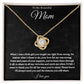 To My Beautiful Mom Love Knots (B)