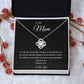To My Mom Love Knot Necklace