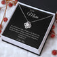 To My Mom Love Knot Necklace