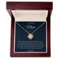 To My Beautiful Mom Love Knot Necklace