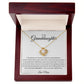 To My Granddaughter Love Knot Necklace