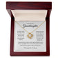 To My Beautiful Granddaughter Love Knot Necklace