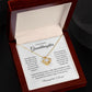 To My Beautiful Granddaughter Love Knot Necklace