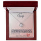 To My Wife Heart Love Knot Necklace