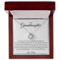 To My Granddaughter Love Knot Necklace