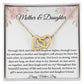 Mother and Daughter Interlocking Hearts Necklace - I Love You