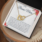 To My Bonus Mom Interlocking Hearts Necklace