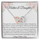 Mother and Daughter Interlocking Hearts Necklace - I Love You