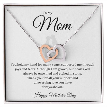 To Mom Interlocking Hearts from Son