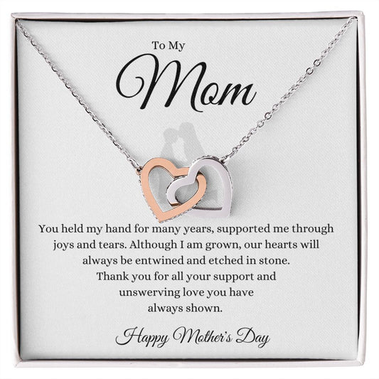 To Mom Interlocking Hearts from Son