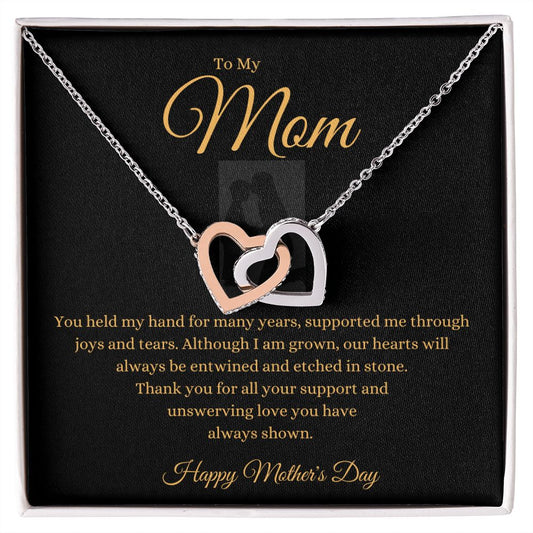 To Mom Interlocking Hearts from Son