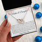Mother and Daughter Interlocking Hearts Necklace - I Love You