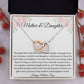 Mother and Daughter Interlocking Hearts Necklace - I Love You