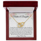 Mother and Daughter Interlocking Hearts Necklace - I Love You