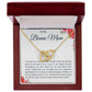 To My Bonus Mom Interlocking Hearts Necklace