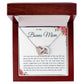To My Bonus Mom Interlocking Hearts Necklace