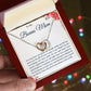 To My Bonus Mom Interlocking Hearts Necklace