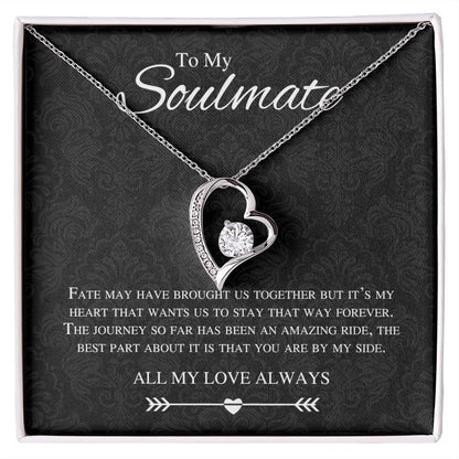 To My Soulmate Forever Love Necklace