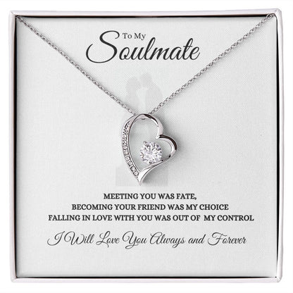 To My Soulmate Forever Love Necklace