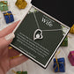 To My Gorgeous Wife Forever Love Necklace