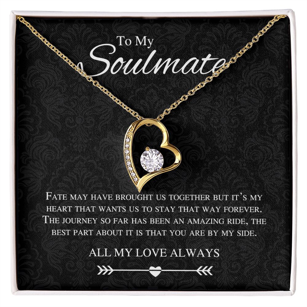 To My Soulmate Forever Love Necklace