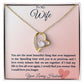 To My Wife Heart Forever Love Necklace